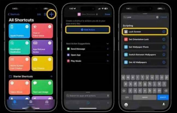 果洛苹果14锁屏维修店分享iPhone14升级iOS16.4后如何创建锁屏快捷方式 