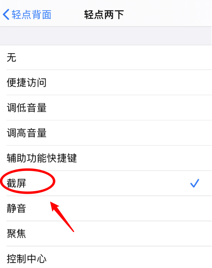果洛苹果手机维修分享iPhone12如何启用双击截屏 